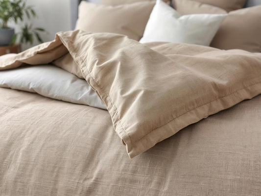 Amber Sand Pure Linen Quilt Cover Set