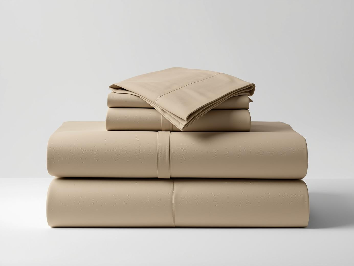 Beige Harvest 100% Organic Cotton Bedsheet Set – Queen | Fitted, Flat & Pillowcases | Luxury Bedding Australia – Kottonk®