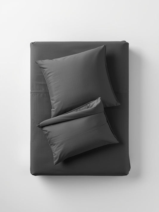 Urban Charcoal Organic Cotton Flat Sheet