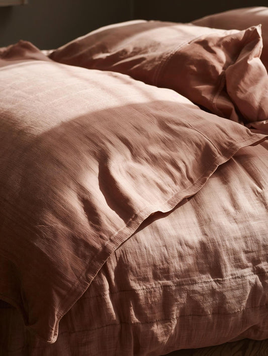 Desert Clay Pure Linen Quilt Cover Set