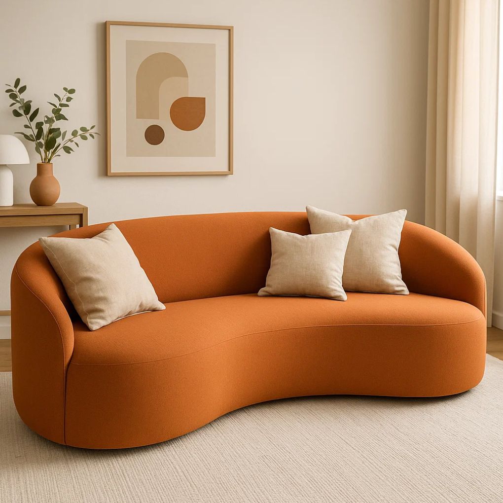 Organic Cotton Cushion – Harvest Beige | Luxury Throw Pillow for Modern Interiors