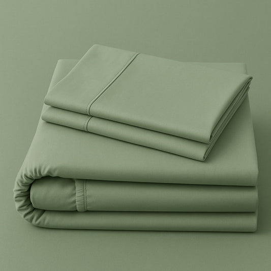 Botanic Sage Organic Cotton Fitted Sheet