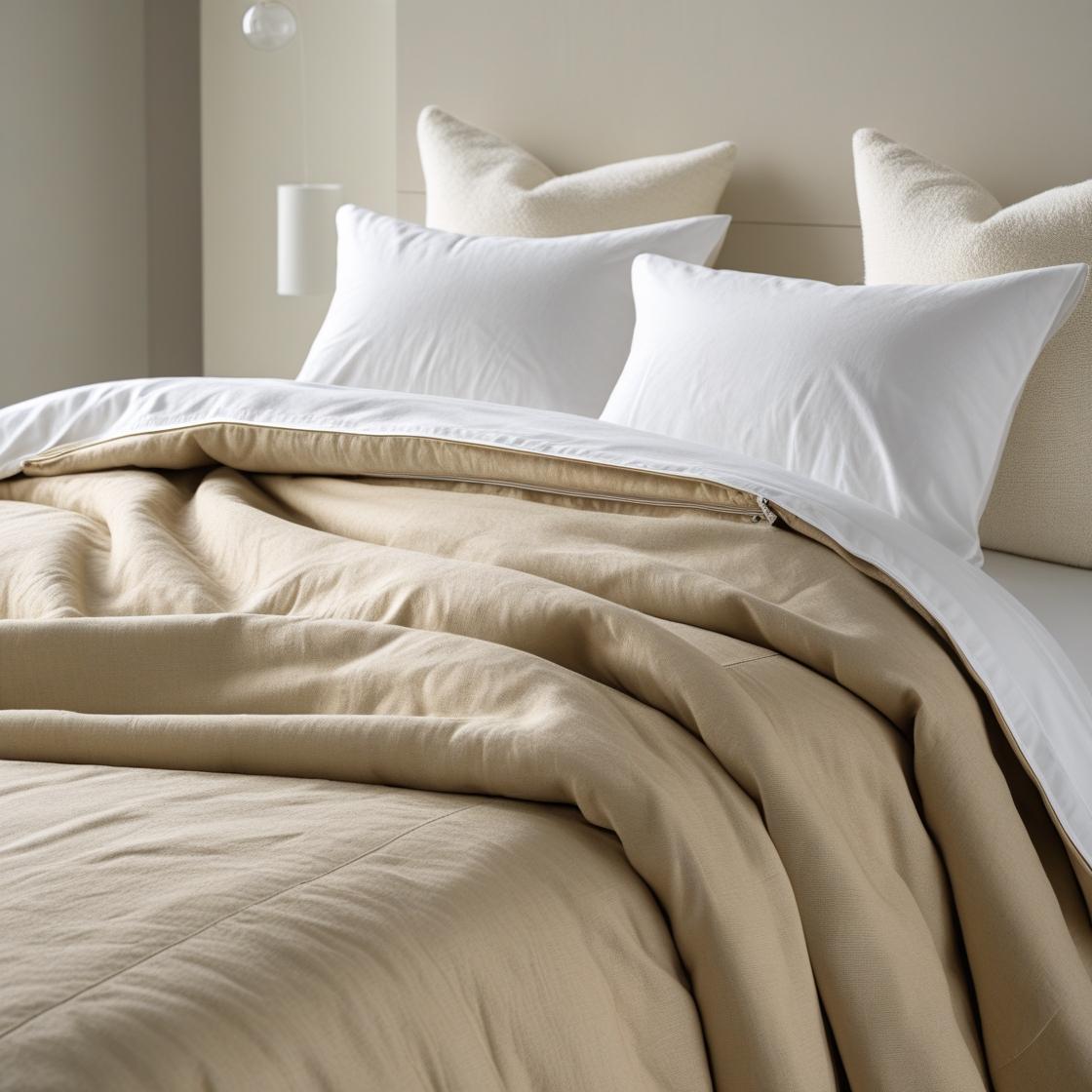 Soft Harvest Beige quilt cover made from 100% organic cotton – Kottonk bedding