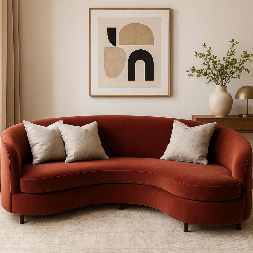 Organic Cotton Cushion – Harvest Beige | Luxury Throw Pillow for Modern Interiors