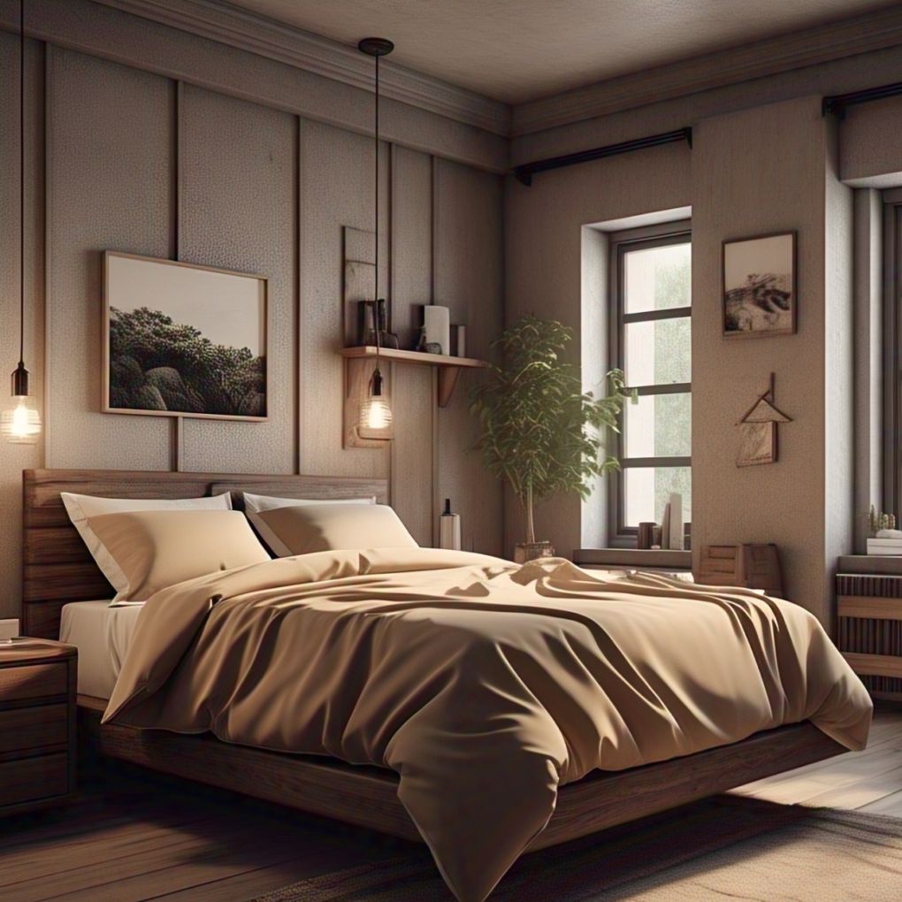 Clay-toned beige quilt cover – 100% organic cotton by Kottonk