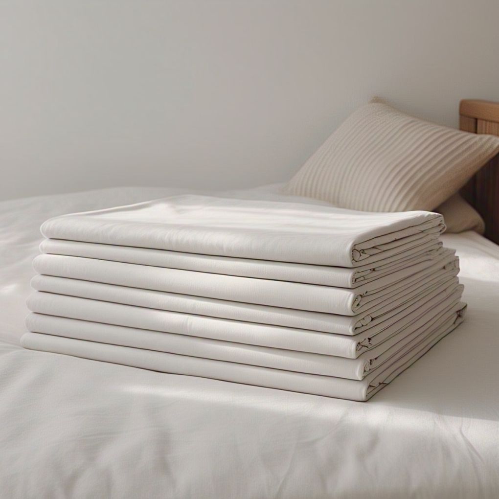 Luxury Organic Cotton Flat Sheet – Cloud White