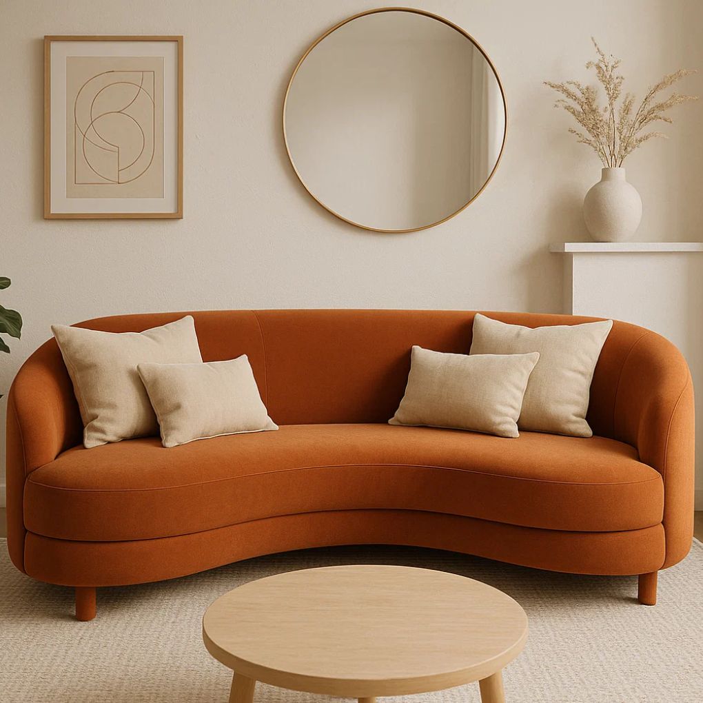 Organic Cotton Cushion – Harvest Beige | Luxury Throw Pillow for Modern Interiors