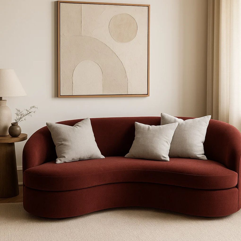 Organic Cotton Cushion – Harvest Beige | Luxury Throw Pillow for Modern Interiors