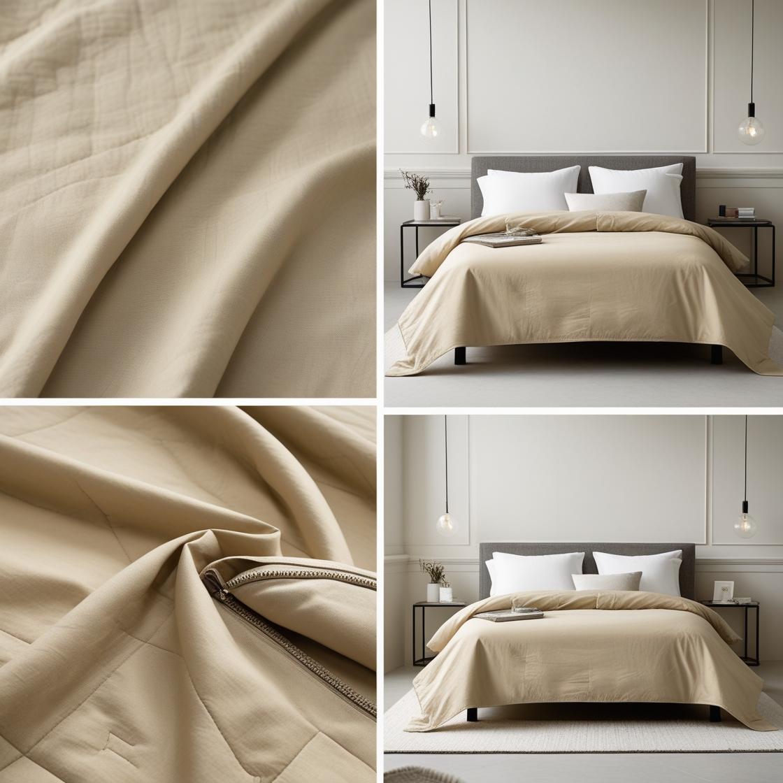 Soft Harvest Beige quilt cover made from 100% organic cotton – Kottonk bedding