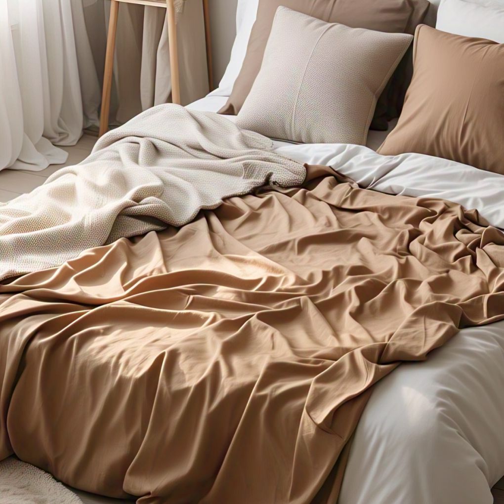 Luxury Organic Cotton Flat Sheet – Harvest Beige