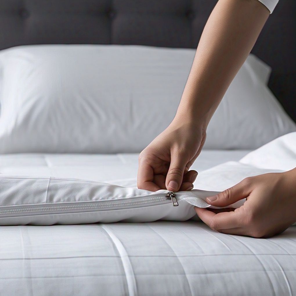 Minimalist charcoal grey organic cotton quilt cover by Kottonk