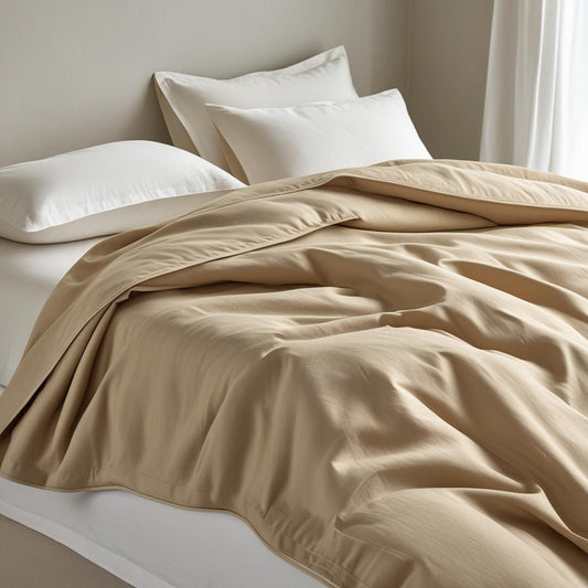 Soft Harvest Beige quilt cover made from 100% organic cotton – Kottonk bedding