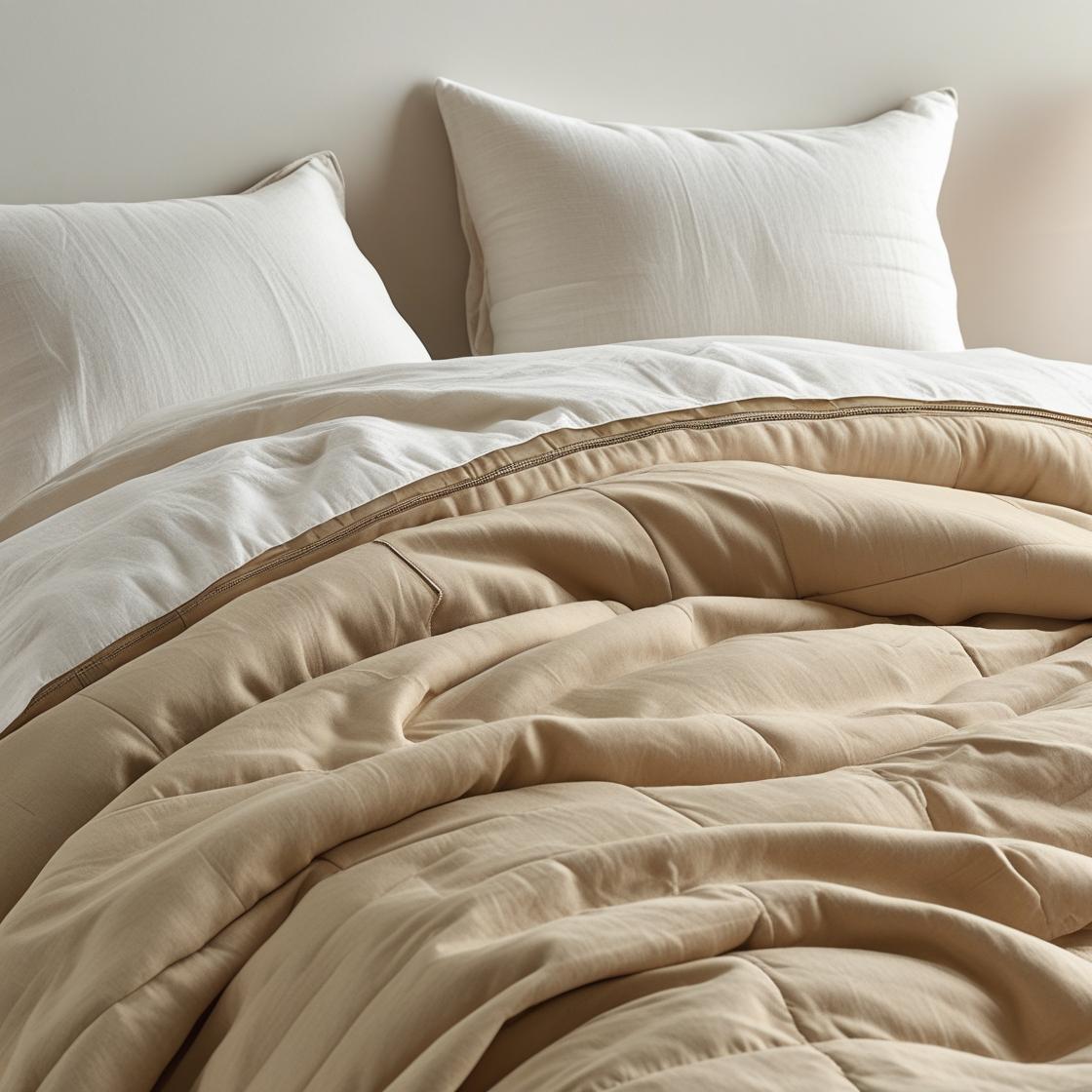 Soft Harvest Beige quilt cover made from 100% organic cotton – Kottonk bedding