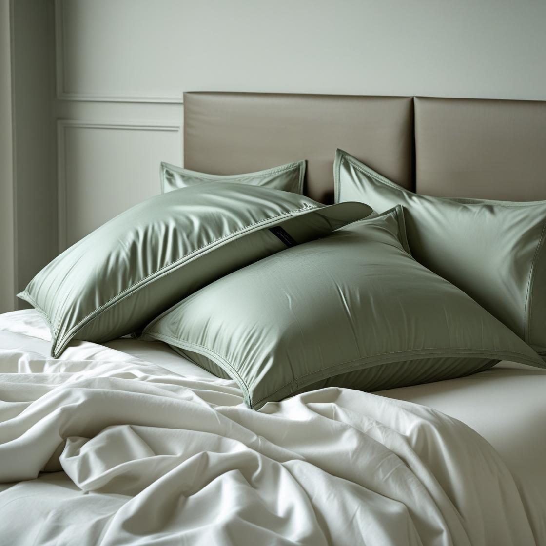 Sage Green Botanic 100% Organic Cotton Pillowcase Set – Pair | Luxury Bedding Australia – Kottonk®
