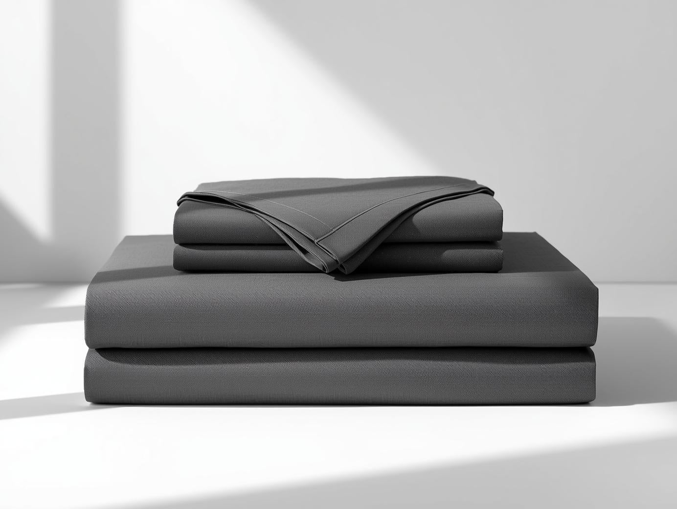Luxury Organic Cotton Flat Sheet – Urban Charcoal