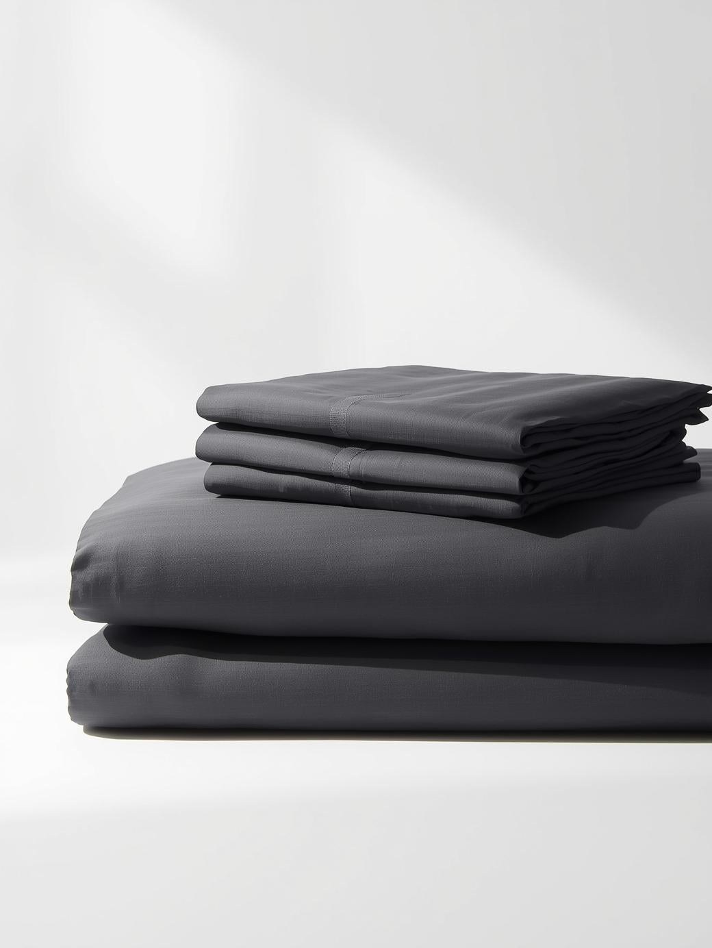 Luxury Organic Cotton Flat Sheet – Urban Charcoal