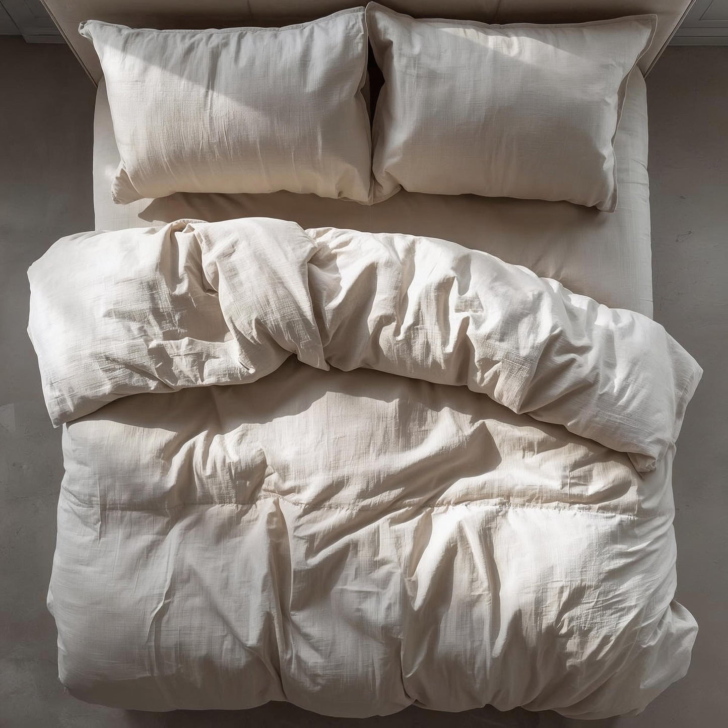 Driftwood Beige Linen Quilt Cover Set – 100% Pure Linen Bedding with Matching Pillowcases | Luxury Doona Cover Australia