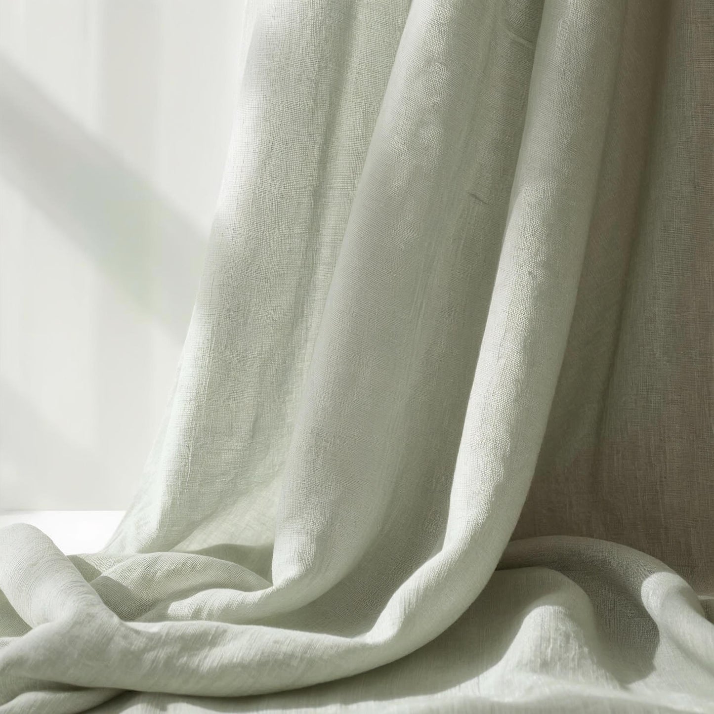 Kottonk Eucalyptus Mist 100% Linen Quilt Cover – Calming Green-Gray Bedding for Australian Bedrooms