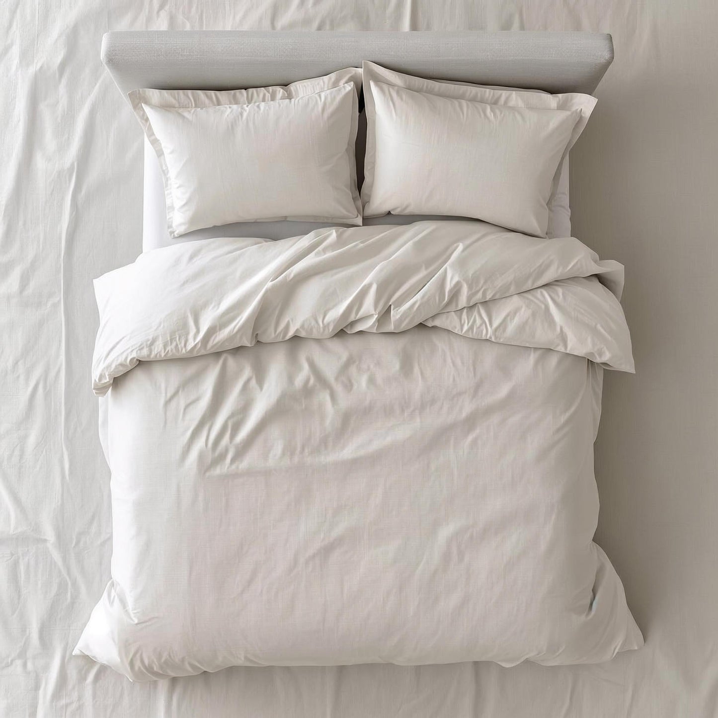 Kottonk Oyster Shell 100% Linen Quilt Cover – Soft Neutral Luxury Bedding for Effortless Elegance