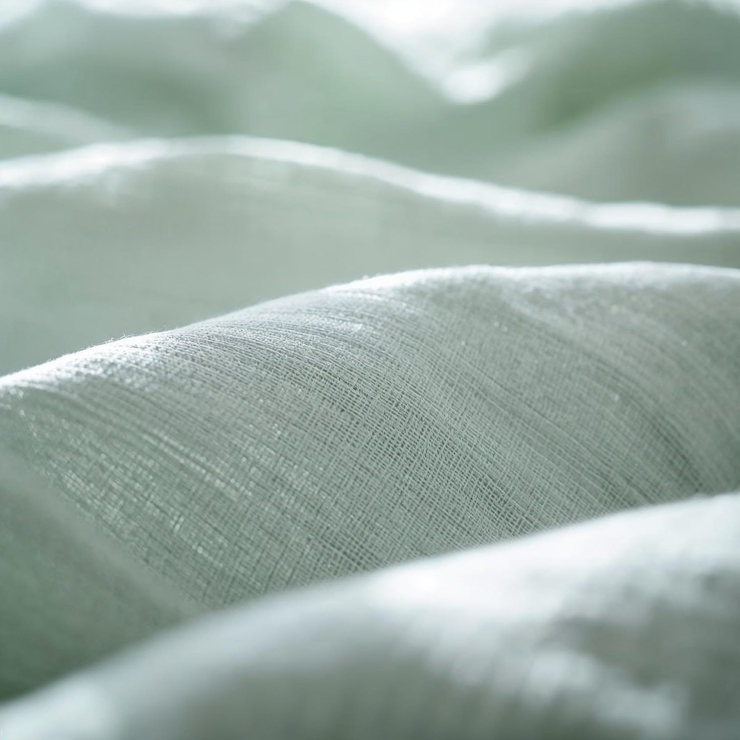 Seafoam Whisper Linen Quilt Cover Set – 100% Pure Linen Bedding with Matching Pillowcases | Luxury Doona Cover Australia