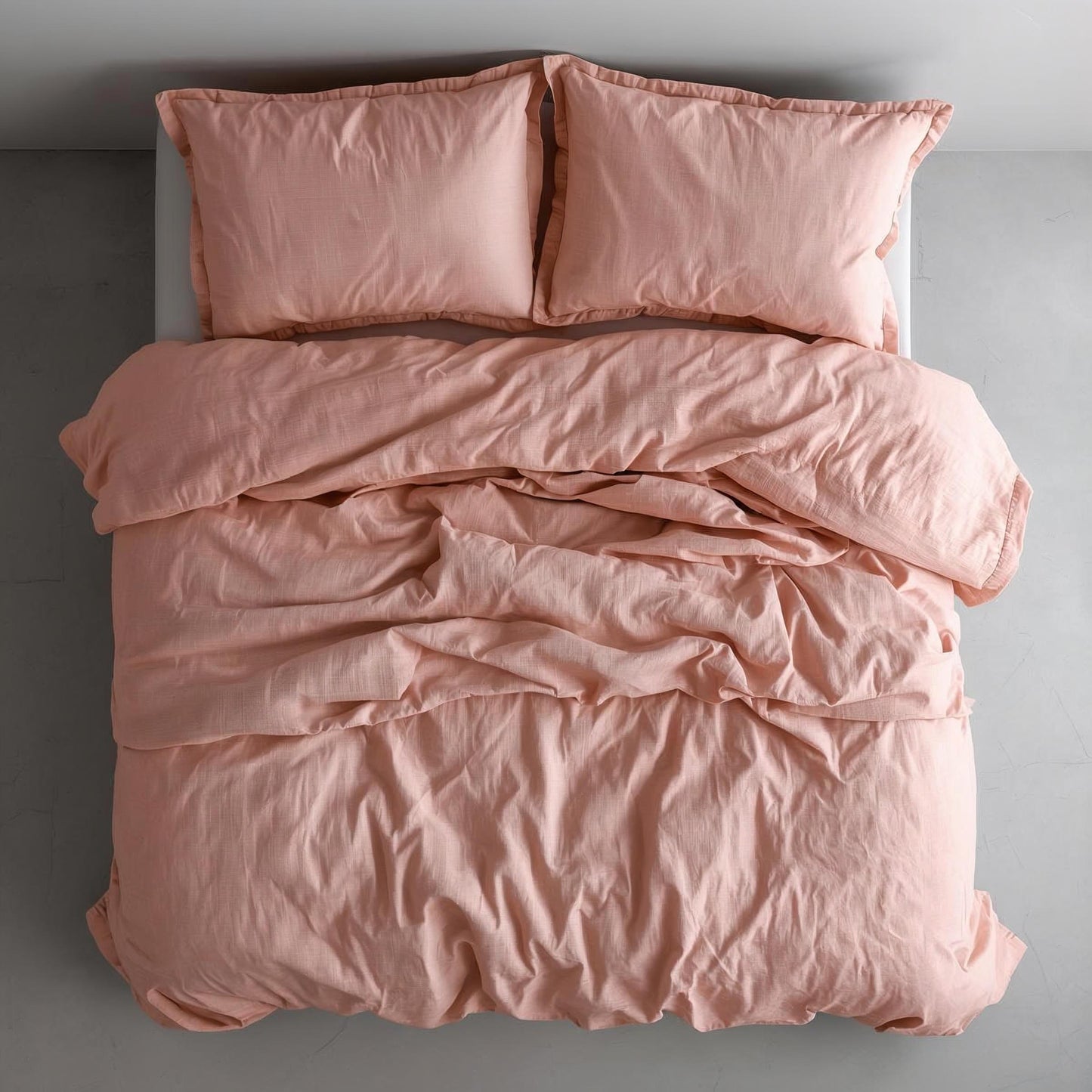 Sunset Blush Linen Quilt Cover Set – 100% Pure Linen Bedding with Matching Pillowcases | Luxury Doona Cover Australia