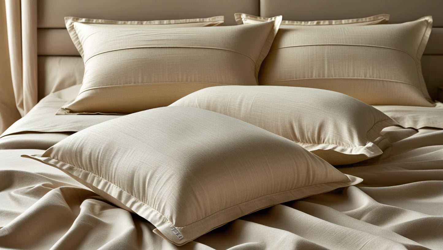 Beige Harvest 100% Organic Cotton Pillowcase Set – Pair | Luxury Bedding Australia – Kottonk®