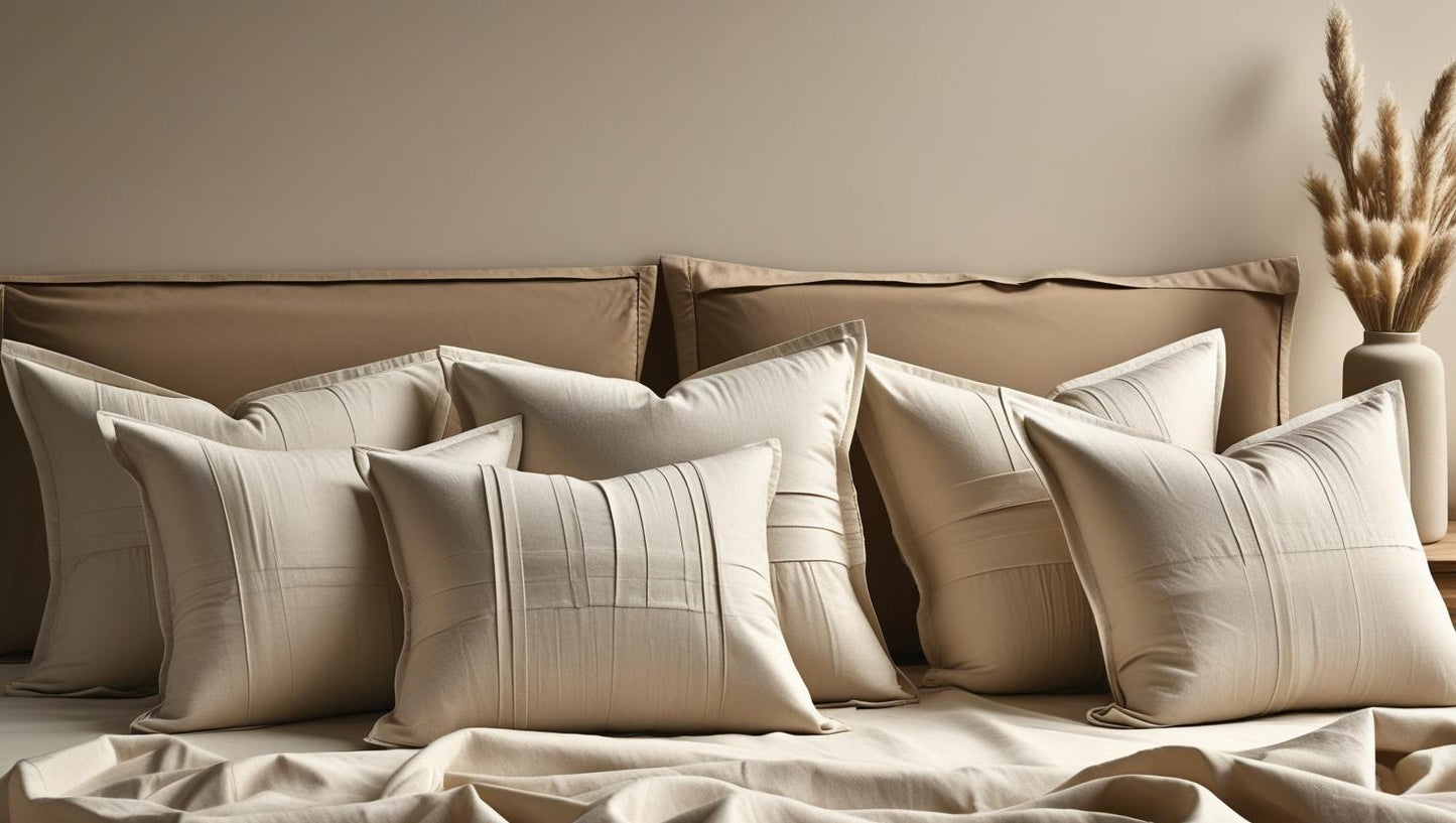Beige Harvest 100% Organic Cotton Pillowcase Set – Pair | Luxury Bedding Australia – Kottonk®