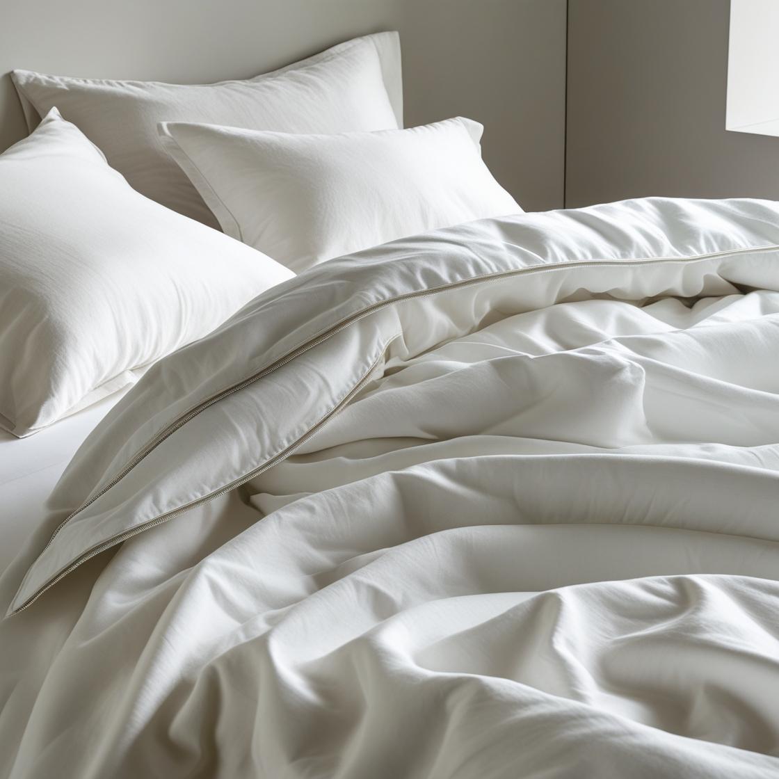 Kottonk organic cotton quilt cover in Cloud White – luxury bedding Australia