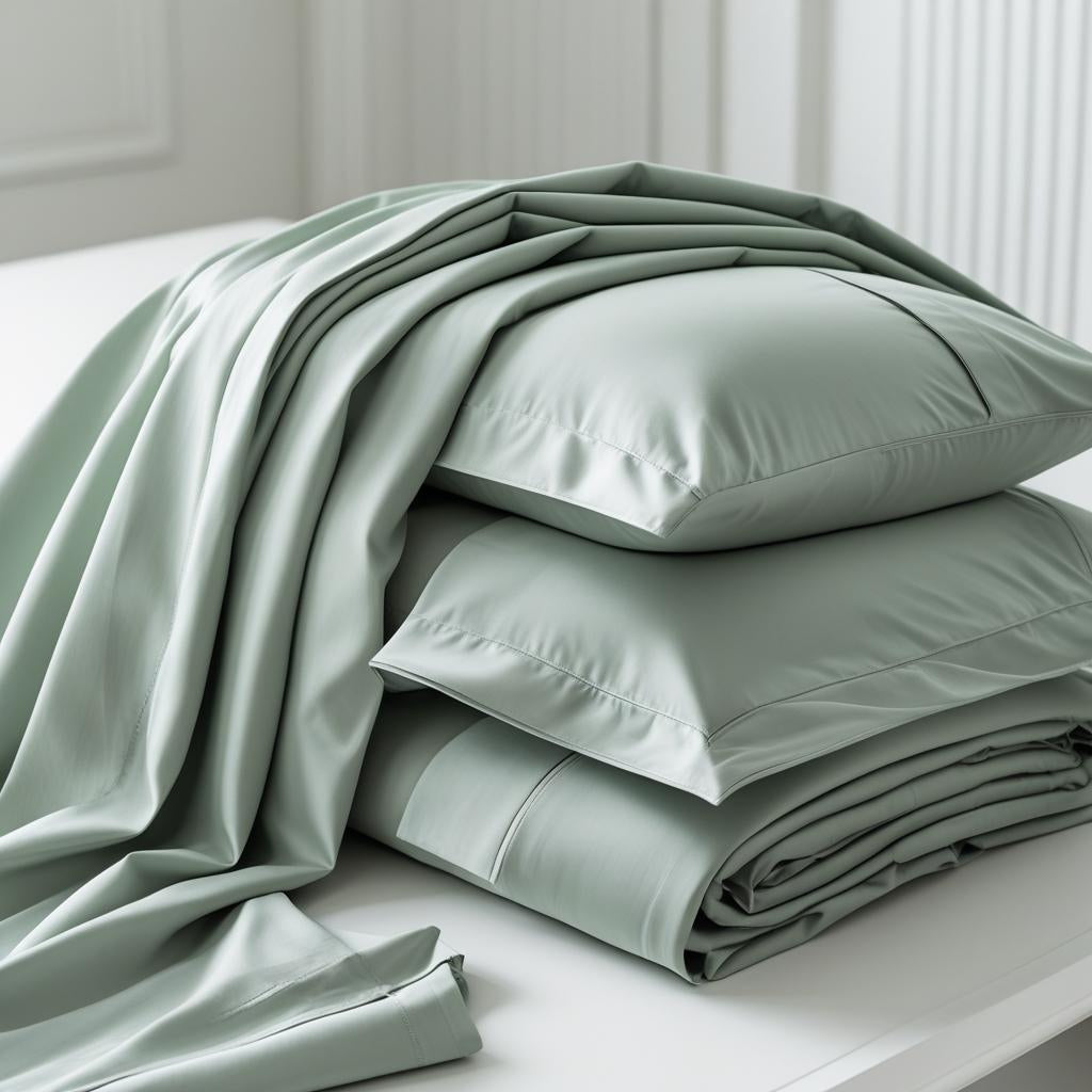 Sage Botanic 100% Organic Cotton Bedsheet Set | Fitted, Flat & Pillowcases | Luxury Bedding Australia – Kottonk®