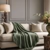 Throw Blankets Botanic Sage