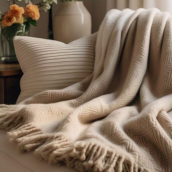 Throw Blankets Harvest Beige - Image 3