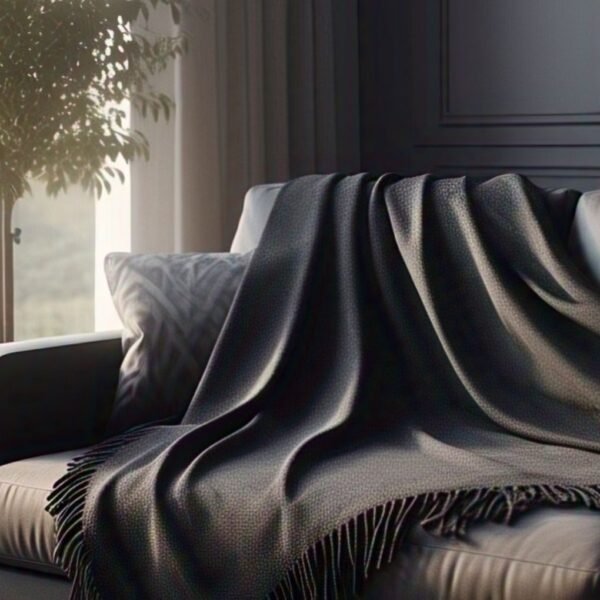 Throw Blankets Charcoal