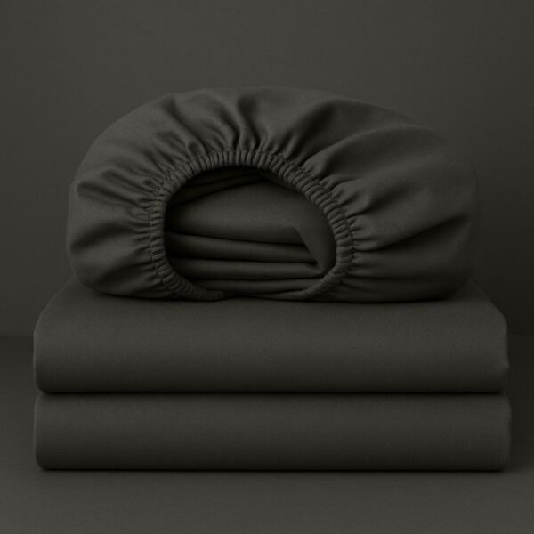 Fitted Sheet Charcoal - Image 3