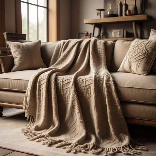 Throw Blankets Harvest Beige